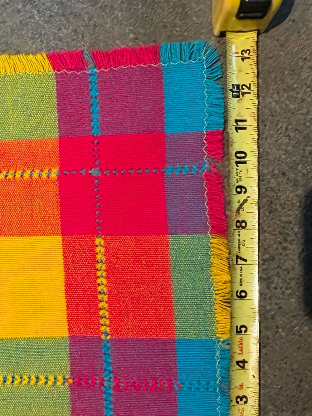 Mexican woven tablecloth and 6 napkins - Picture 5 of 9